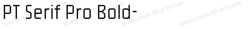 PT Serif Pro Bold字体转换